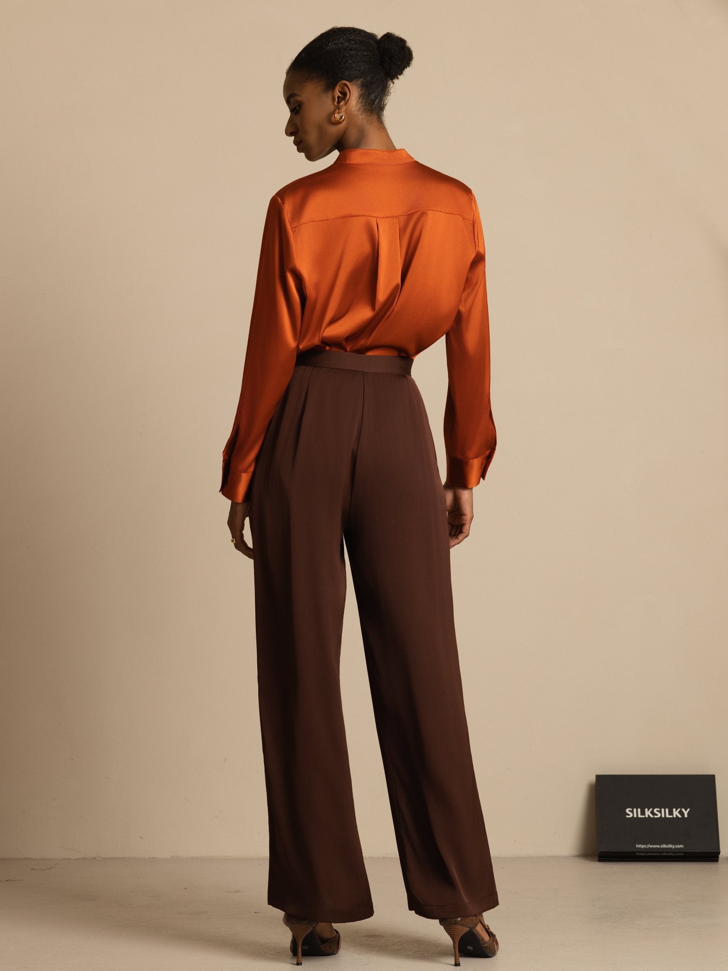 [BitterChocolate] SilkSilky-UK 19Momme Silk Womens Pants 002