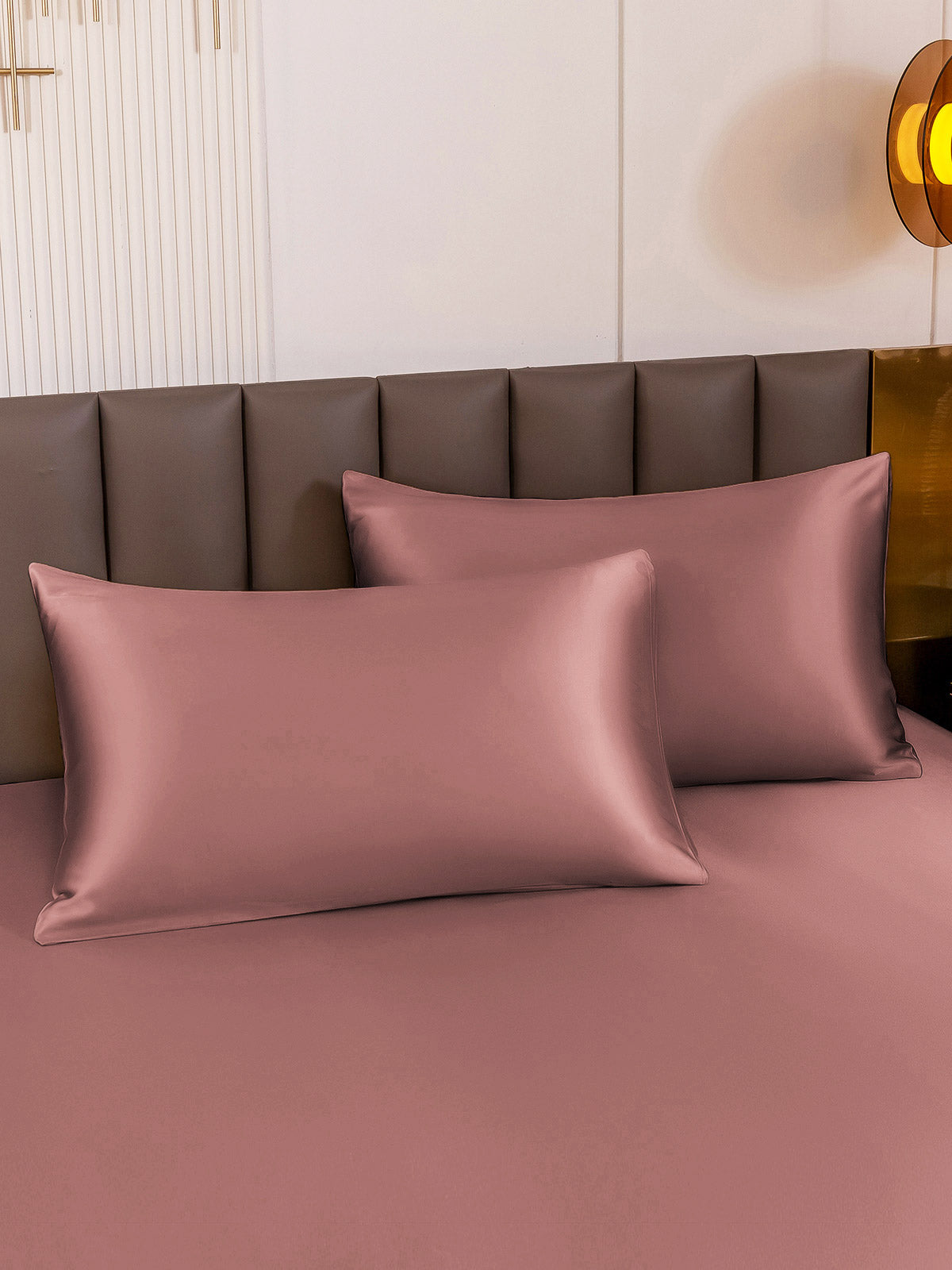 SilkSilky-UK 19Momme Pure Silk Pillowcase PaleMauve 001