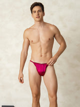 [Fuchsia] SilkSilky-UK Pure Silk Men's Underwear 005