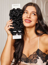 [Black] SilkSilky-UK Scrunchie 002