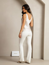 [Light Gray] SilkSilky-UK Sleeveless V Neck Camisole 003