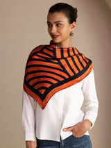 [Orange Arcs] SilkSilky-UK Scarf 002