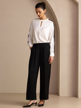 [Black] SilkSilky-UK Womens Pants 005