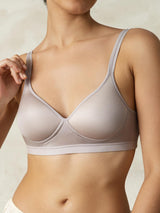 [Gray] SilkSilky-UK Silk Jersey Bra 005