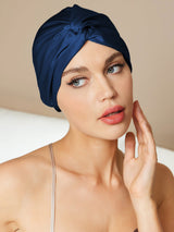 [Dark Blue] SilkSilky-UK Sleep Cap 001