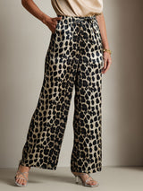 [Leopard] SilkSilky-UK Pure Silk Womens Pants 003,