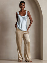 [Light Blue] SilkSilky-UK Sleeveless Camisole 008