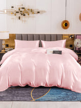 [Pink] SilkSilky-UK 19Momme Pure Silk Bedding Set 001