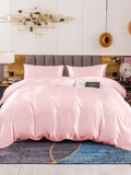 SilkSilky UK 19Momme Pure Silk Bedding Set Pink 001