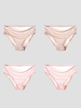 [Beige+LightPink] SilkSilky-UK Silk Knitted Panty 003