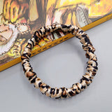 SilkSilky-UK Pure Silk Scrunchie Leopard 005