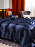 SilkSilky UK 22Momme Pure Silk Duvet Cover DarkBlue 004