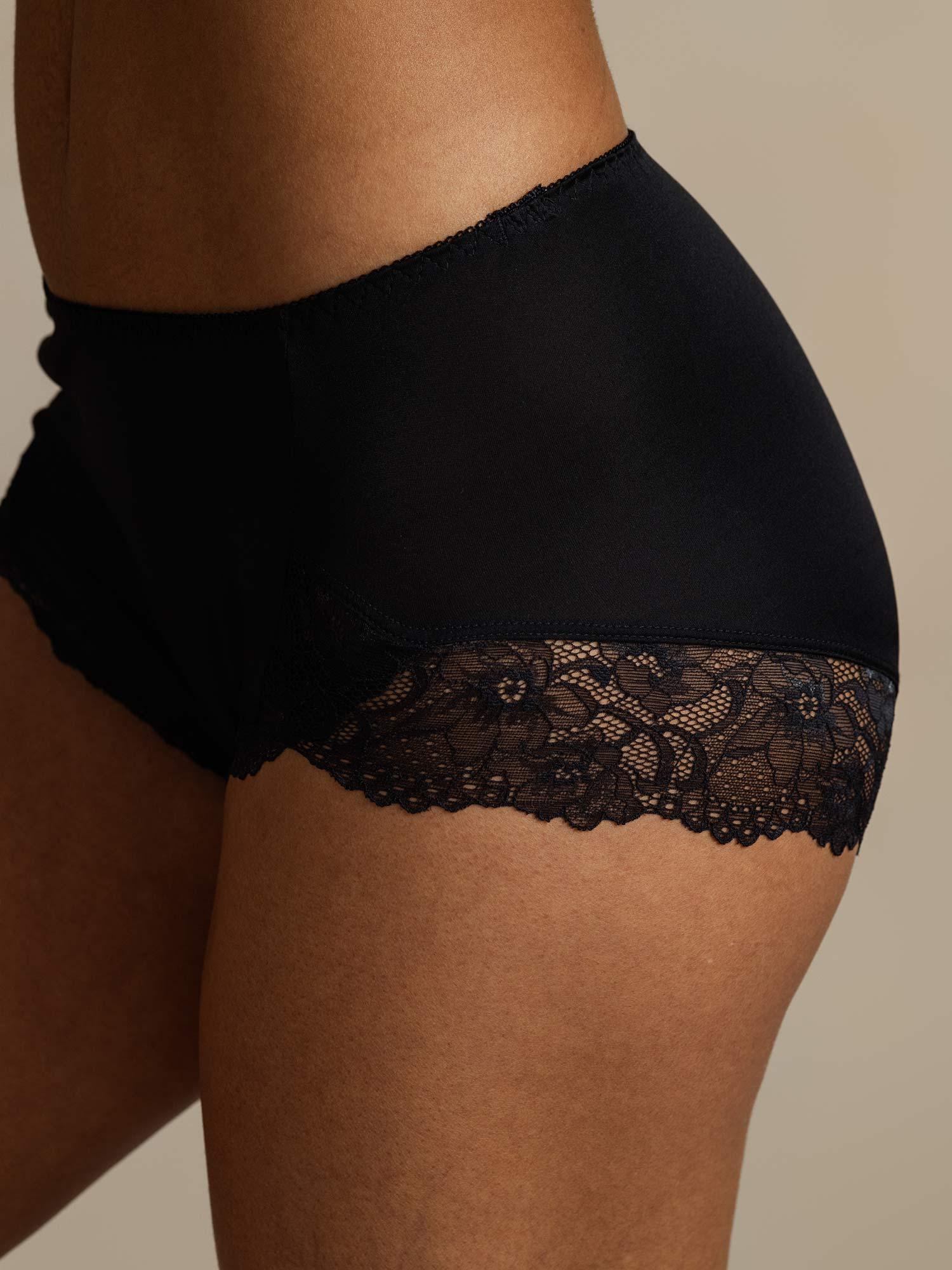 [Black] SilkSilky-UK Pure Silk Panty 005,