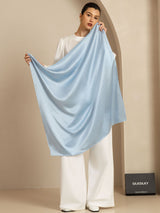 [LightBlue] SilkSilky-UK Pure Silk Scarf 001