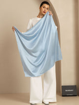[Light Blue] SilkSilky-UK Scarf 001