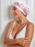 SilkSilky UK Pure Silk Sleep Cap Pink 002