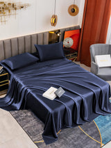 [Dark Blue] SilkSilky-UK 19Momme Bed Linen Set 001