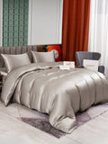 SilkSilky UK 25Momme Pure Silk Bedding Set Gray 004