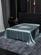 [Grayish Blue] SilkSilky-UK 22Momme Sheet 002