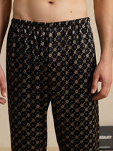 [Black Chain] SilkSilky-UK Men's Sleep Shorts 004