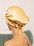 SilkSilky-UK Pure Silk Sleep Cap Champagne 004