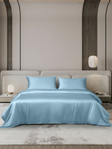 [Light Blue] SilkSilky-UK 19Momme Bed Linen Set 002
