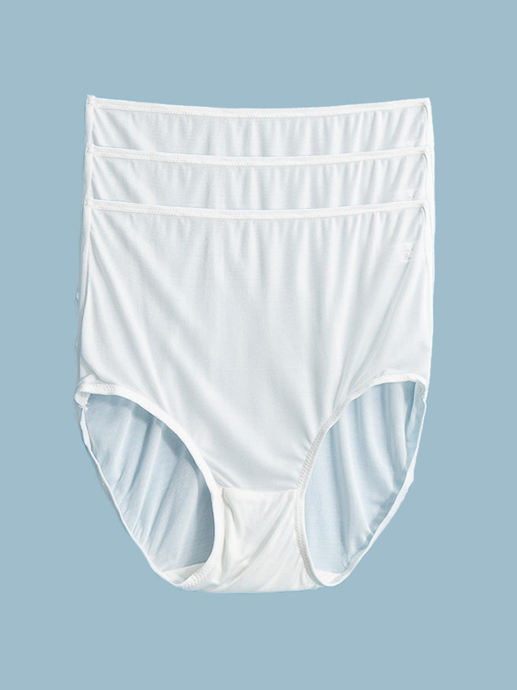 [White] SilkSilky-UK Silk Knitted Panty 003
