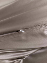 [Gray] SilkSilky-UK 22Momme Pure Silk Bedding Set 005,
