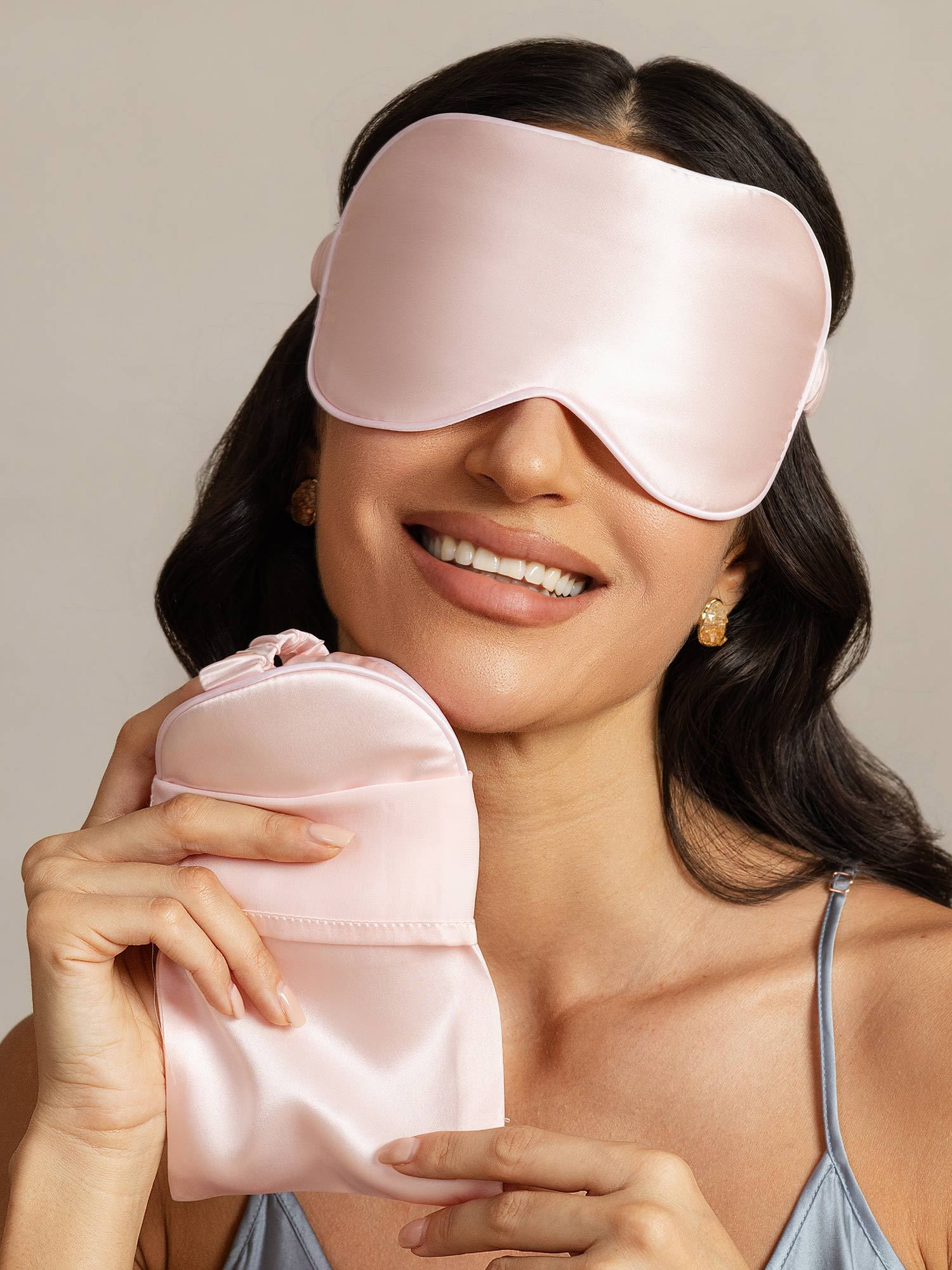 [Pink] SilkSilky-UK Pure Silk Eye Mask 001