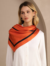 [Orange Square] SilkSilky-UK Scarf 004