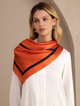 [Orange Square] SilkSilky-UK Scarf 004