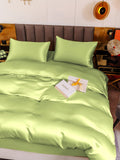 SilkSilky-UK 19Momme Pure Silk Duvet Cover MintGreen 009