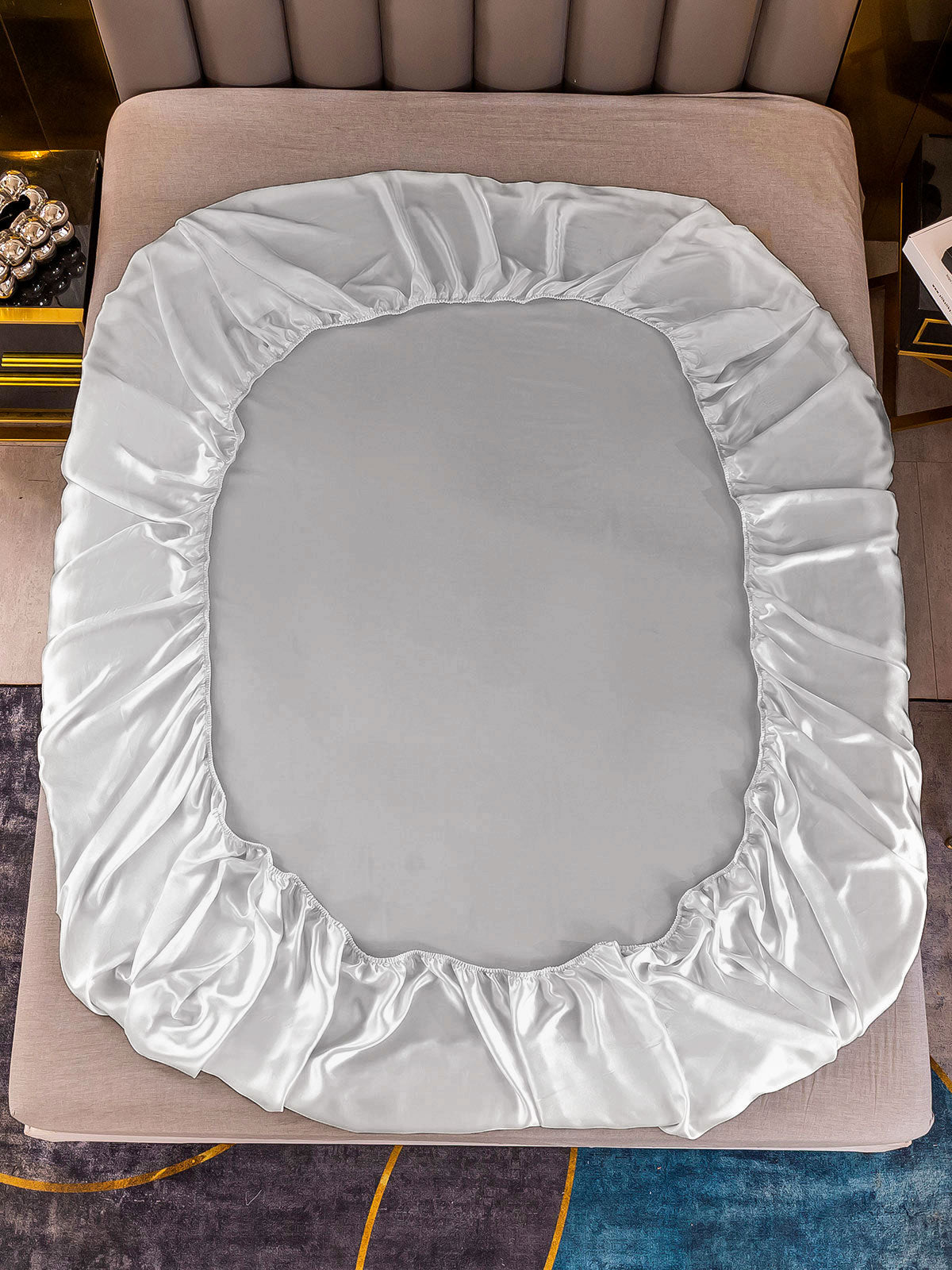 [Silver] SilkSilky-UK 22Momme Pure Silk Sheet 003