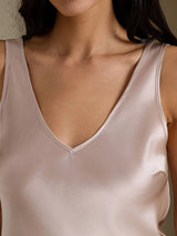 [Shadow Gray] SilkSilky-UK Sleeveless V Neck Camisole 004