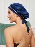 SilkSilky UK Pure Silk Sleep Cap DarkBlue 001