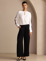 [Black] SilkSilky-UK Womens Pants 006