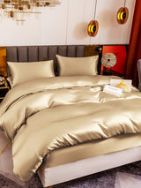 [Beige] SilkSilky-UK 19Momme Pure Silk Bedding Set 003