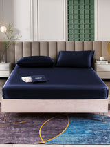 [Dark Blue] SilkSilky-UK 25Momme Bed Linen Set 002