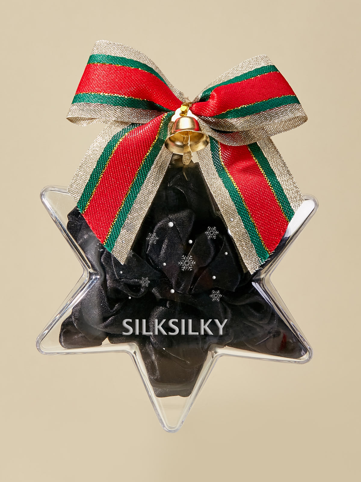 SilkSilky-UK Pure Silk Scrunchie Black 001