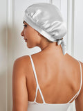 SilkSilky UK Pure Silk Sleep Cap Silver 002