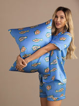 [Blue Fish] SilkSilky-UK Pillowcase 003