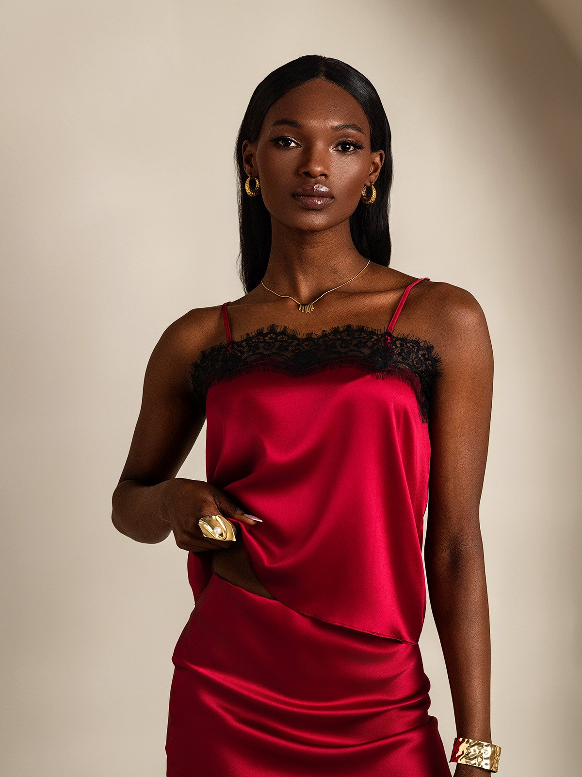 SilkSilky-UK 19Momme Silk Camisoles Wine 004
