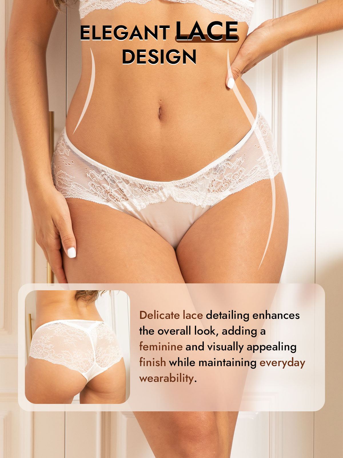 [White] SilkSilky-UK 100% Silk Jersey Panty 005