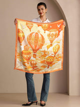 [Yellow Balloon] SilkSilky-UK Scarf 005
