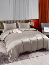[Gray] SilkSilky-UK 22Momme Pure Silk Bedding Set 005,
