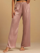[Peach Skin] SilkSilky-UK 19Momme Machine-Washable Silk Women's Sleep Shorts 005
