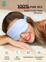 [Light Blue] SilkSilky-UK Sleep Mask 002