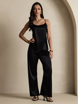 [Black] SilkSilky-UK Spaghetti Strap Camisole 006
