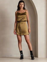 [Brown] SilkSilky-UK Spaghetti Strap Camisole 007