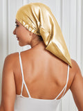 SilkSilky-UK Pure Silk Sleep Cap Champagne 001